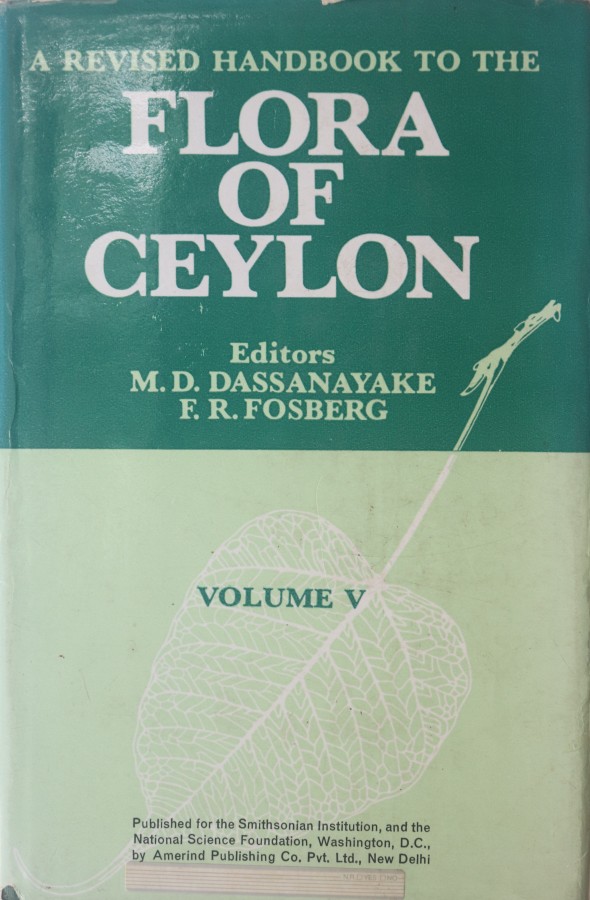 HB25 - A Revised Handbook to the Flora of Ceylon Vol - V